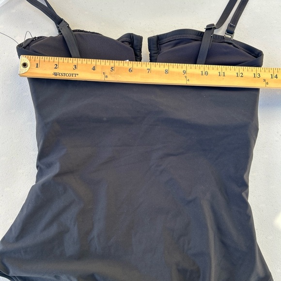 DKNY Black Gathered One-Piece Swimsuit - Picture 7 of 11